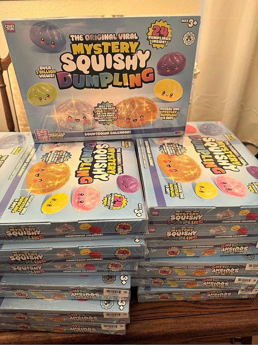 Authentic The Original Squishmallows Mystery Squishy Dumpling Countdown Calendar